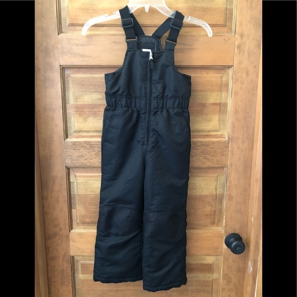 Faded Glory / Kids Snow Bibs/ Size 4-5 extra small / Black